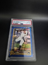 2025 Topps Chrome - Psa 10 pop 1 Skenes #300 Blue LOGOFRACTOR /150 