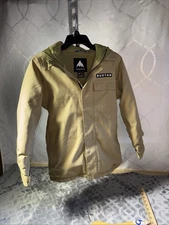 Burton Uproar Winter sport jacket Tan With Forest Hood Sz M(US-10)