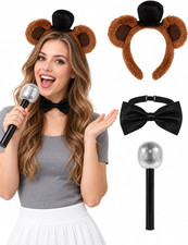 3PCS Bear Costume Accessories for Adult Halloween Cosplay Set