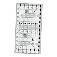 Quilt Ruler 6-1/2in x 12-1/2in Rectangle – CGR612LEFT – Made in USA, Non-Slip