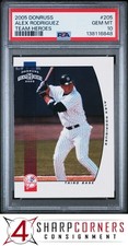 2005 DONRUSS TEAM HEROES #205 ALEX RODRIGUEZ POP 2 PSA 10