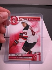 Upper Deck 2023-24 SP Authentic Luke Hughes New Jersey Devils 3 Card Lot
