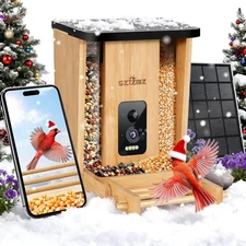Bird Feeder with Camera AI Identify 12000+ Bird Species, 2.5K HD Smart Hummingbi