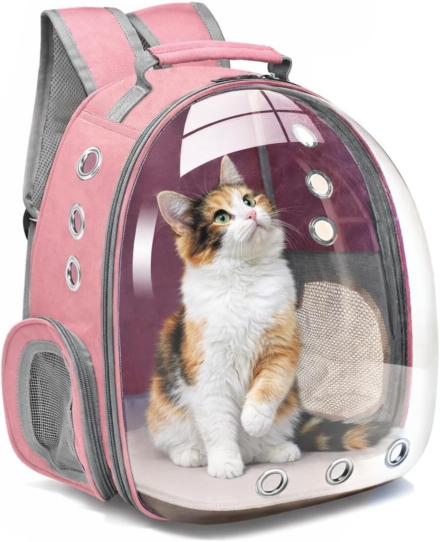 Breathable Cat Backpack Carrier Bubble Space Travel Shoulder