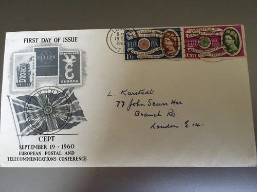 GB STAMPS RARE FIRST DAY COVER  1960 EUROPA