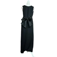 Vintage Virgo II backless full-length dress sleeveless Sz 12 Virgo II