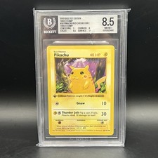 pikachu pokemon card basic The Company International - 005/025 the trusted official grading guarantees its condition The first Pokemon card ever