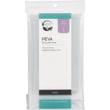 Zenith Zenna Home 70 In. x 72 In. Clear Lightweight PEVA Shower Curtain Liner