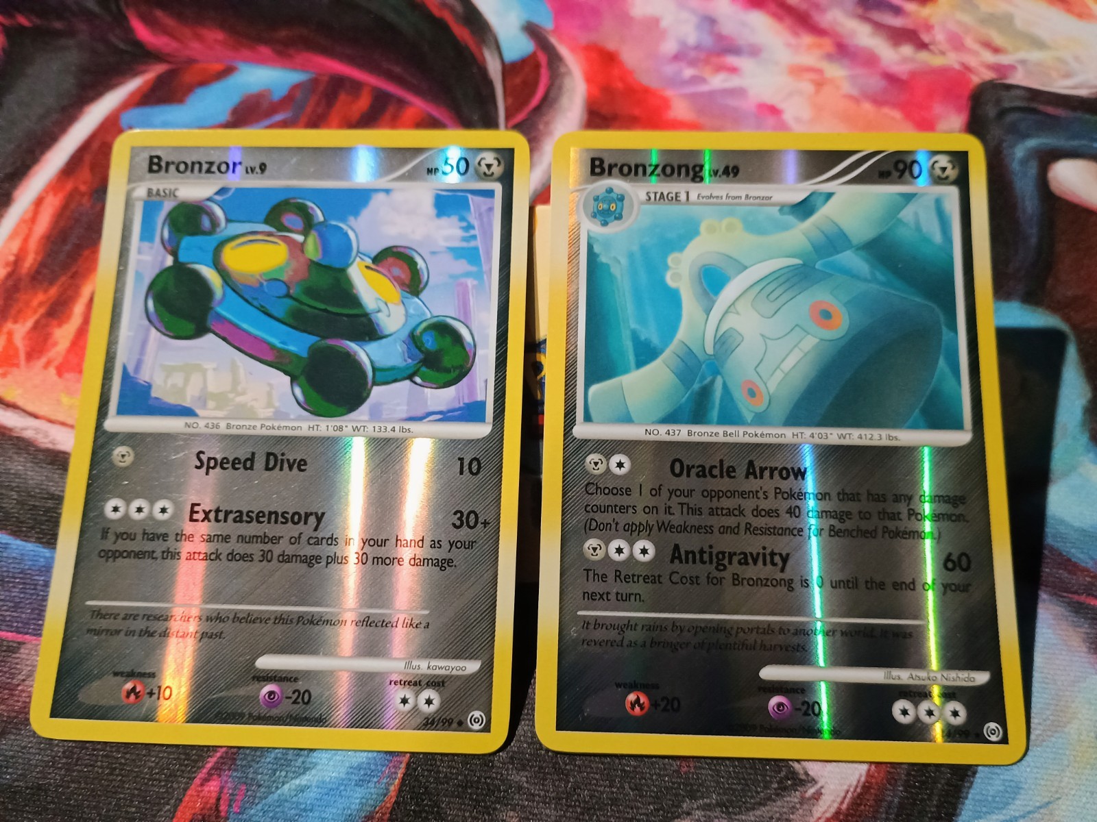 Bronzor 34/99 Bronzong 14/99 Platinum Arceus Reverse Holo Pokemon TCG Card - BB1