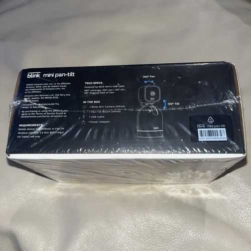 Blink Mini Pan-Tilt Camera  Rotating Indoor Plug-in Smart Security Camera White - Picture 4 of 4