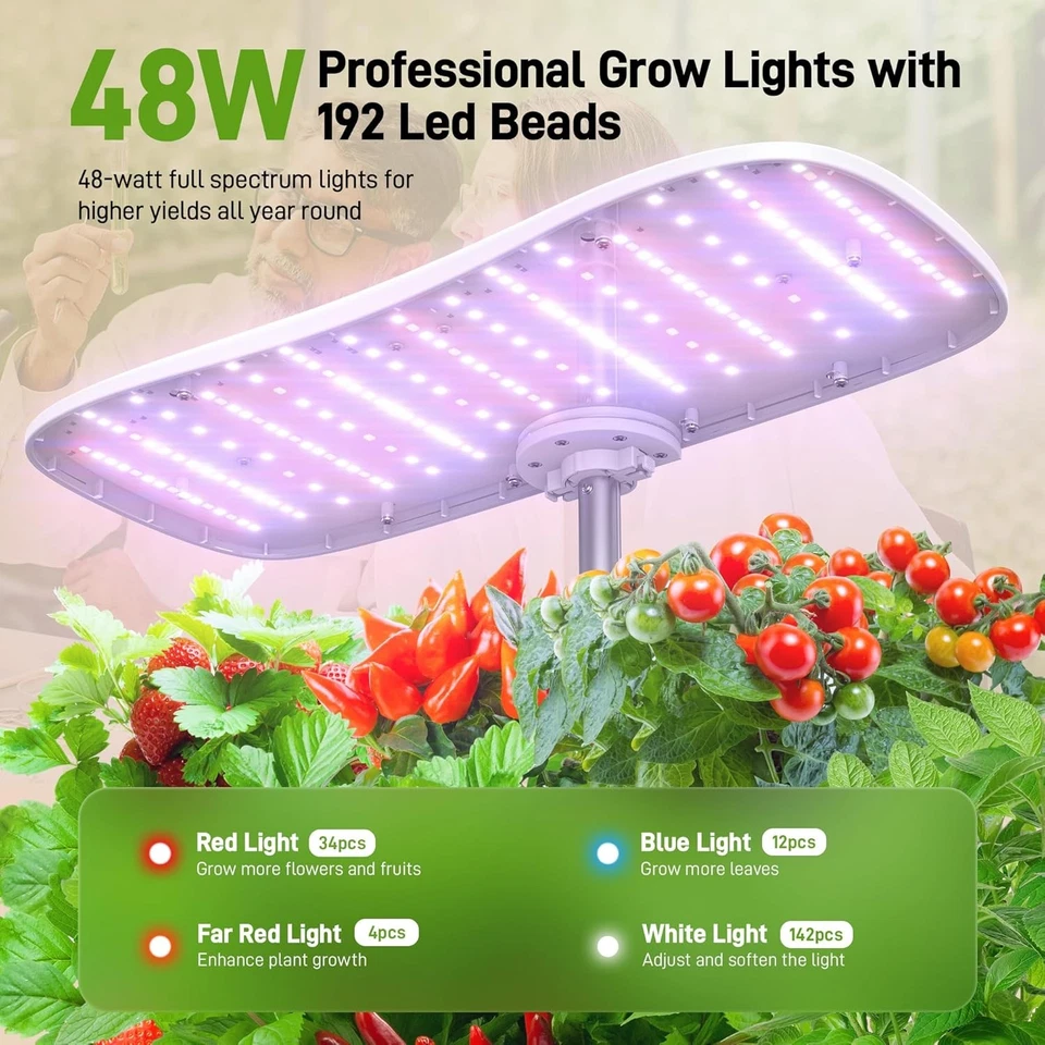 Kit Sistema de Cultivo Hidropónico 15 Vainas Niebla Hierba Jardín Interior Jardín Interior Interior  Foto 3 de 4