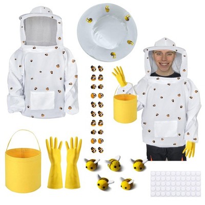 139Pcs Bee keeper Costumes Adult,Beekeeper Costume Set Including Beekeepr Jac...