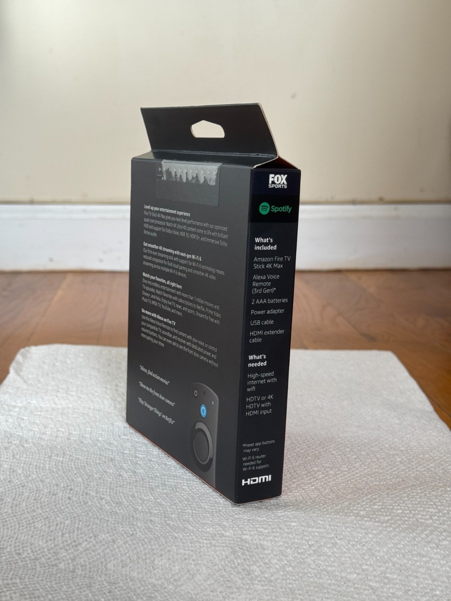 Amazon Fire TV Stick 4K Max Media Streamer with Alexa Voice Remote