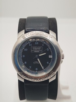 Vintage Automatic United Colors of Benetton by Bulova World Map Watch
