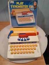 Vintage SEARS - Play Typewriter Alphabet Learning Fun Toy