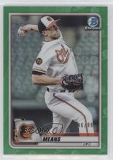 2020 Bowman Chrome Green Refractor 96/99 John Means #12 0j4n