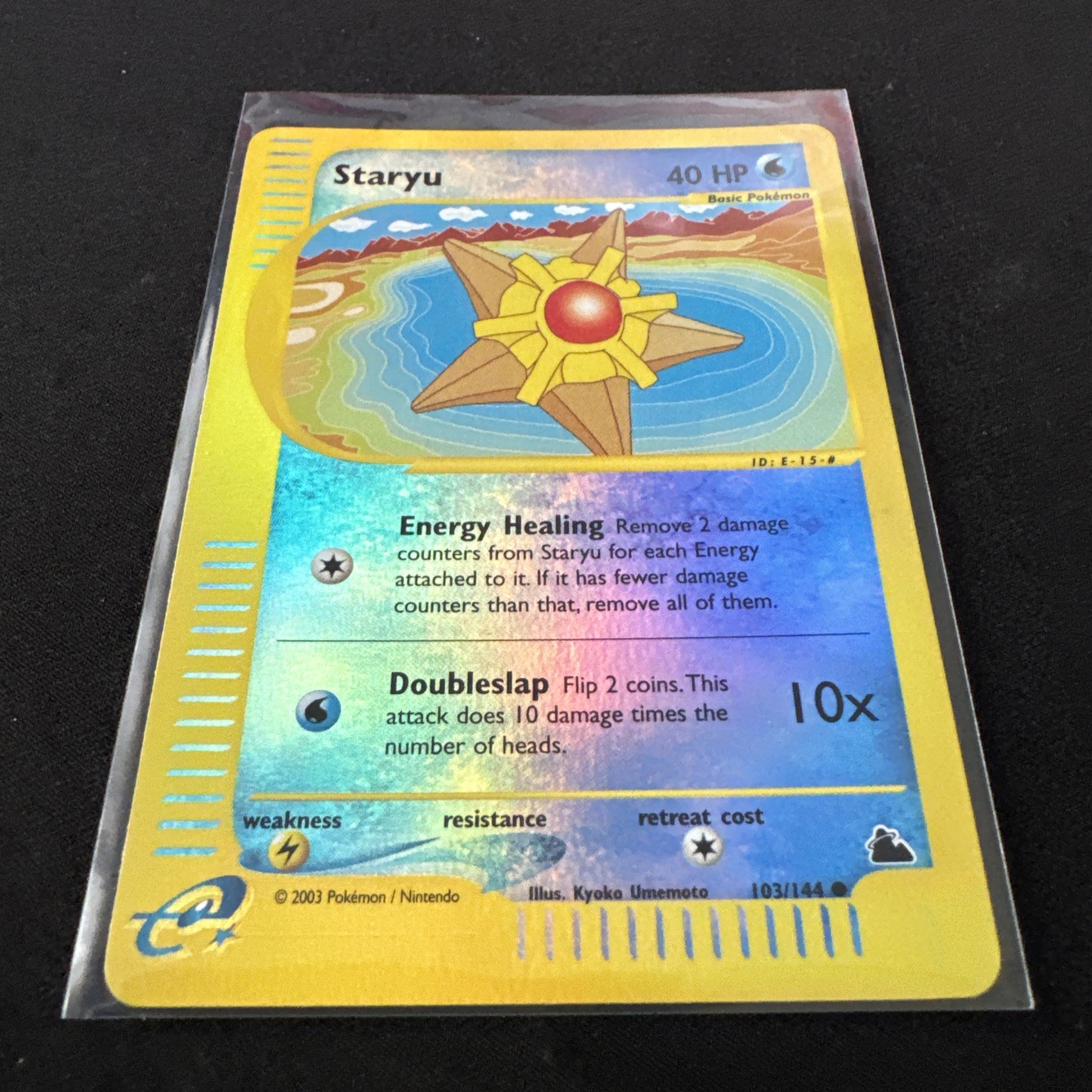 Staryu # 103/144 Reverse Holo aus Skyridge 2003 Pokemon Englisch Mint Vintage