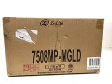 Z-Lite Kira 5in. 1-Light Modern Gold Shaded Pendant Light with Clear Glass Shade