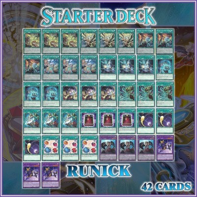 RUNICK STARTER DECK 42 | Allure Slumber Geri Munin Fire Golgen Storm YuGiOh  | eBay
