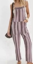 NWT retails $128 FREE People Striped Pink/Pur...