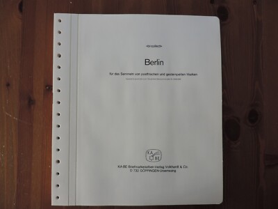 Berlin Sammlung 1972-1979 doppelt geführte Sammlung im Bicollect Vordrucksystem