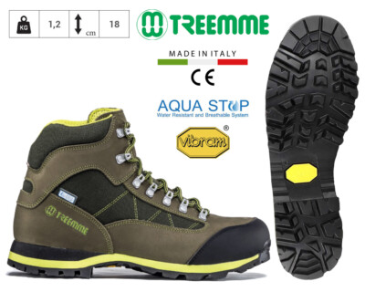 TREEMME Trekkingschuh Nubukleder Membran AQUASTOP Sohle VIBRAM 9527-1S