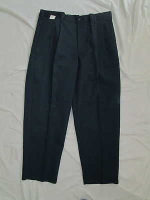 Mens Pants work Blue Gray Black Khaki Green 28 29 30 31 32 33 34 36 38 unhem Ne
