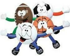 2 Crazy Sports Inflate Beach Balls Toy Party Fun Prizes Party Decorations