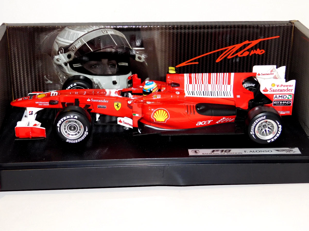 Formula 1 F1 Ferrari F10 Alonso 2010 Bahrain GP 1/18 Car #8 by Hot