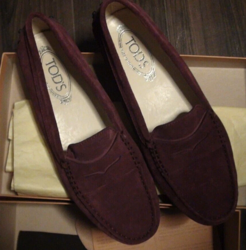 Tod#39;s Gommino suede loafers - Purple