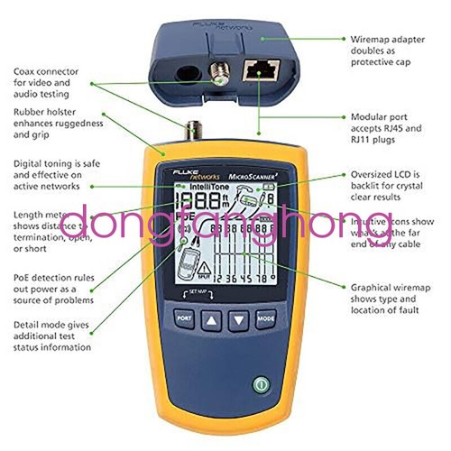 Fluke Networks MS2-KIT MicroScanner2 Copper Cable Verifier Kit, Remote ID Kit - Picture 2 of 9
