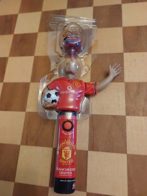 RARE Vintage 2000 Manchester United Davis Beckham Hasbro Spin Cap Candy Lollipop