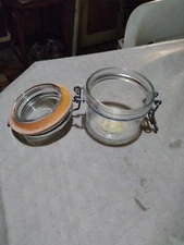 Vintage Le Parfait Super Glass Canning Jar With Hinged Lid France 200 