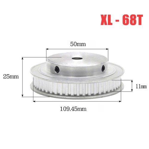 XL 60T - 120T paso 5,08 mm ancho 11 mm correa de distribución polea engranaje de rueda síncrono - Imagen 14 de 20