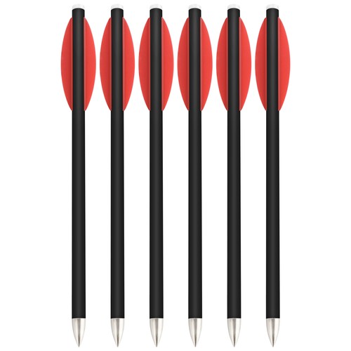 6.3'' Crossbow Bolts Carbon Arrows Vanes Pistol Point Tips Archery Hunting Shoot - Picture 9 of 15