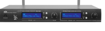 Better Music Builder VM-93C UHF 2.4GHz 2 Wireless Microphone System (NO MICS)