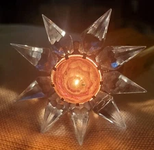 Wonder Star Christmas Holiday Light Vintage 9 Point WORKS Decoration Blue Amber