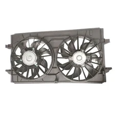 Dual Radiator Cooling Fan Assembly with Shroud Fits Chevrolet Pontiac Saturn