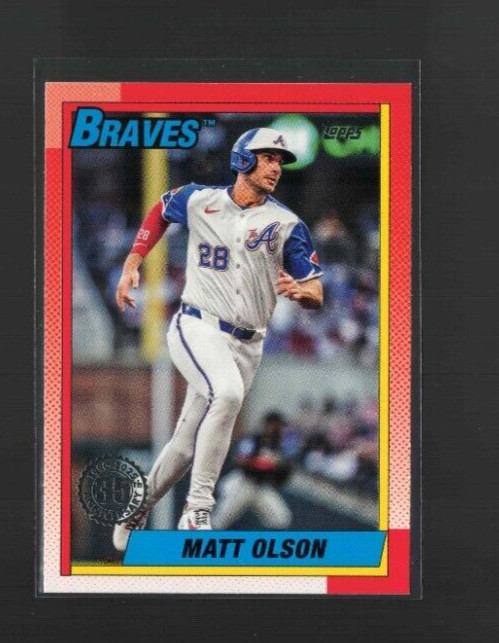 Matt Olson 2025 Topps Series 1 #T90-13 35th Anniversary Atlanta Braves