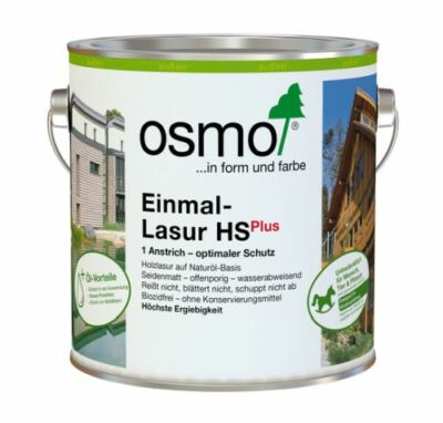 OSMO Einmal Lasur HS Plus 0,75/2,5 L div. Farben Holzschutzlasur Holzfarbe Öl