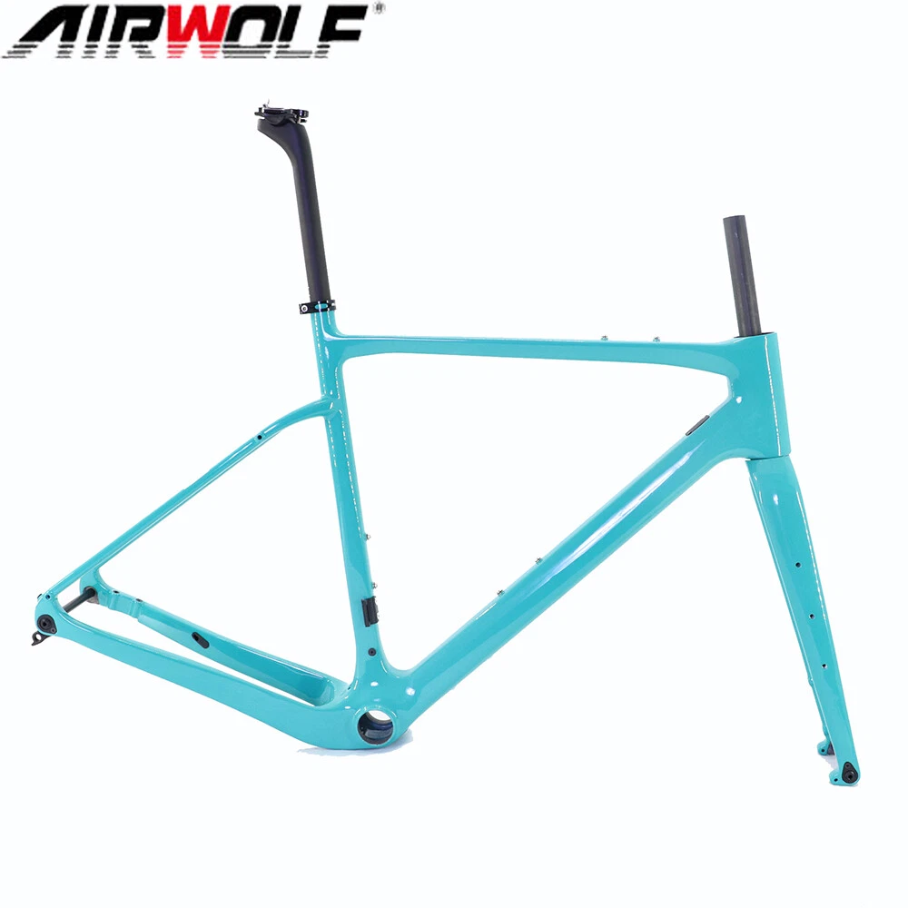 Carbon Gravel Bike Frame Internal Cable Bicycle Frameset 700 42C 49 52 54 56 58