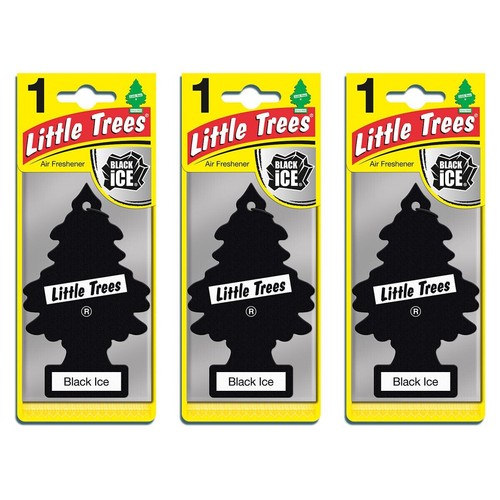 2 x Magic Tree Little Trees Auto Lufterfrischer - schwarzes Eis - Bild 2 von 2