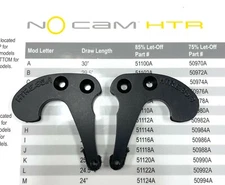 MATHEWS No Cam HTR Bow Modules ~ Sold As Set ~ 85% Let-Off ~ Auth Mathews Dealer