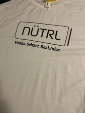 Men’s NUTRL Vodka Hard Seltzer Real Juice T-Shirt XL Alcohol Merch Truly Claw
