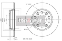 2X Maxgear 19-1219 Bremsscheibe FüR Audi Seat