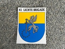 KONINKLIJKE LANDMACHT HOLLAND/NIEDERLANDE AUFKLEBER "41 LICHTE BRIGADE"