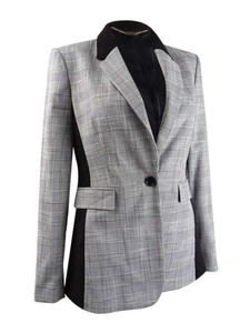 dkny plaid blazer