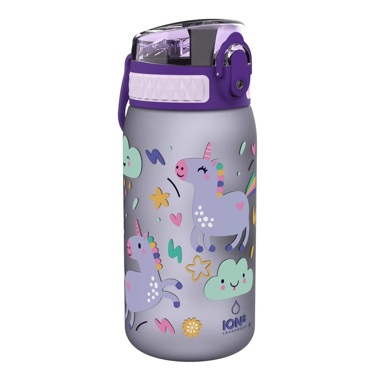 Leak Proof Water Bottle, Recyclon, Unicorns, 400ml (13oz)