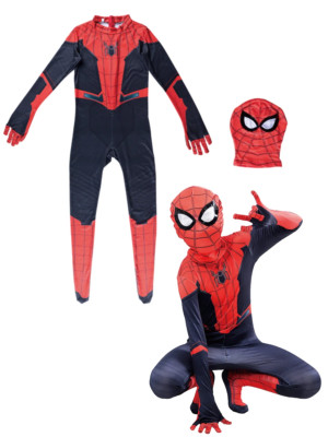  Spiderman Cosplay Kostüme Halloween Ganzkörper Peter Parker & Miles Morale