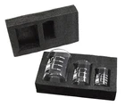 Glass Beaker Set, 50/100/250mL - Low Form - Packed in Foam Insert - Eisco Labs